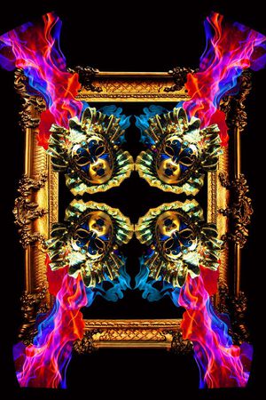 面具印花华亿平台图片