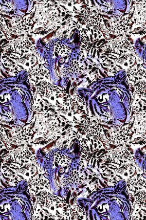 豹纹印花华亿平台图片