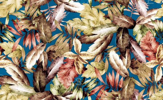 叶子叶子印花华亿平台图片