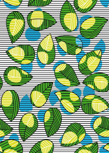 亮色热带植物印花华亿平台图片