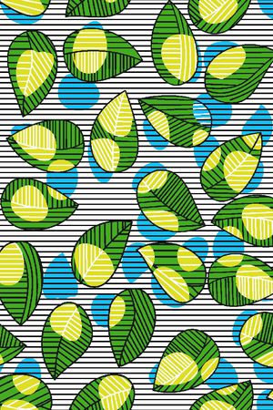 亮色热带植物印花华亿平台图片