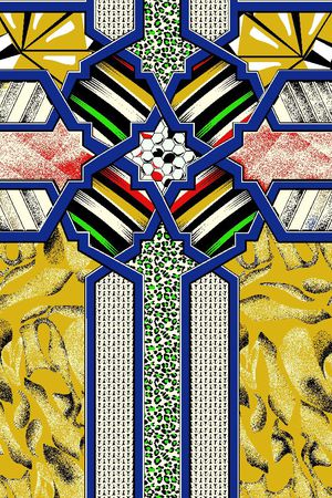 几何印花华亿平台图片