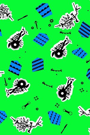 不规则几何印花华亿平台图片