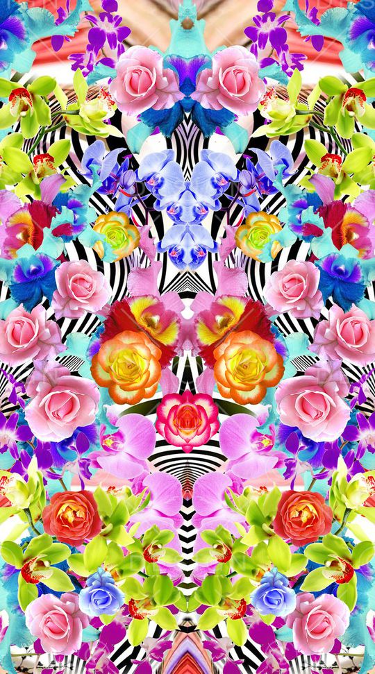 玫瑰花卉印花华亿平台图片