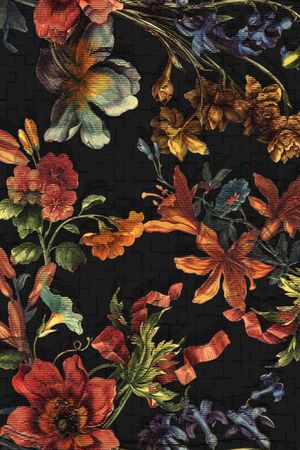 田园花卉印花华亿平台图片