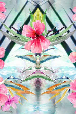 花卉印花华亿平台图片