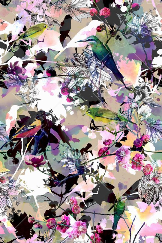 水彩印花华亿平台图片