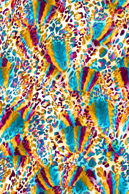 动物纹印花华亿平台图片