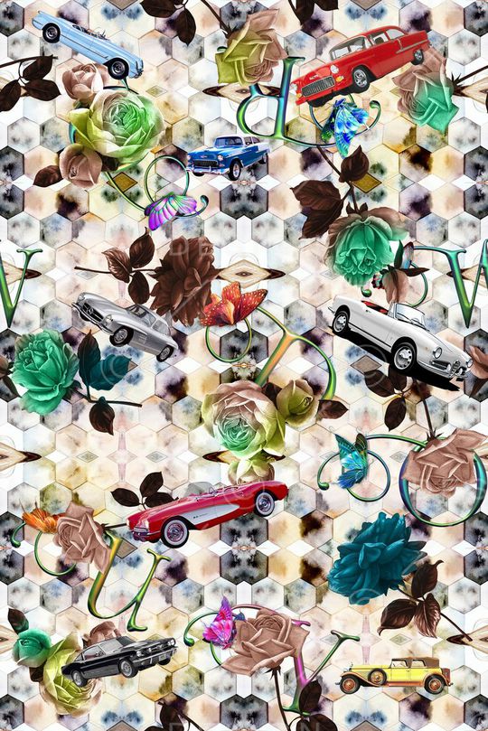 时尚 老爷车印花华亿平台图片