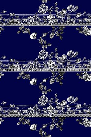 单色花印花华亿平台图片