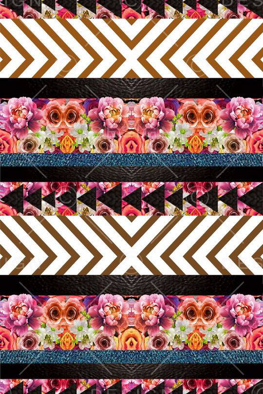 几何花印花华亿平台图片