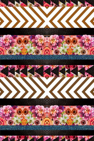 几何花印花华亿平台图片