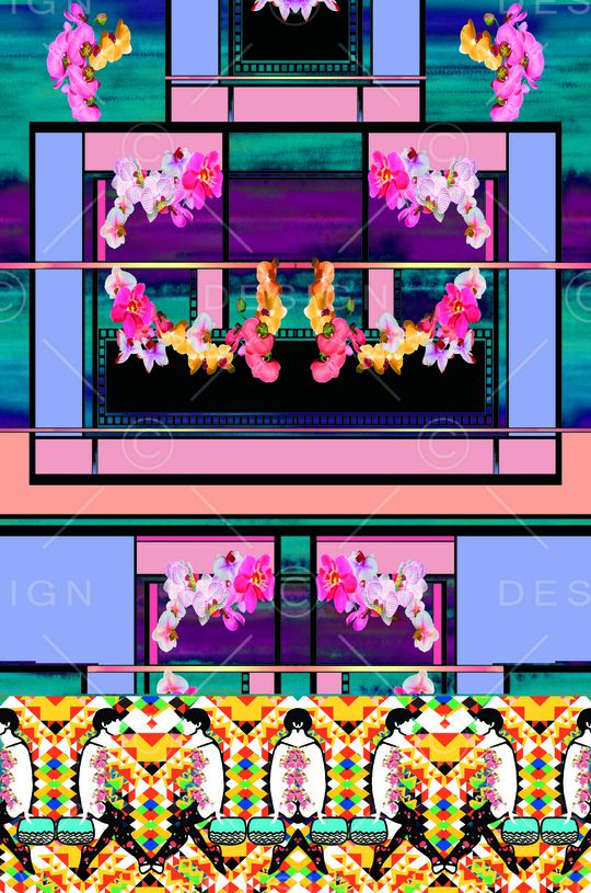 欧美名族风印花华亿平台图片