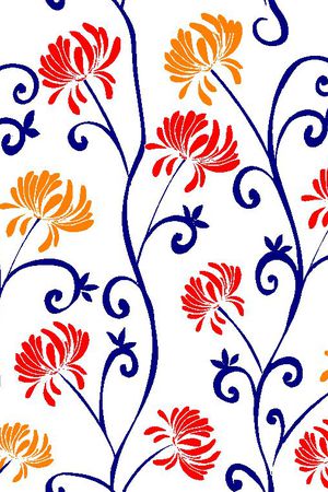 不规则叶子印花华亿平台图片