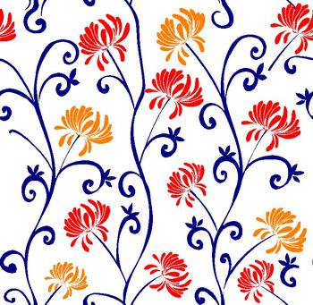 不规则叶子印花华亿平台图片