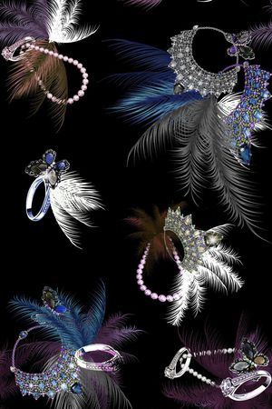 时尚珠宝印花华亿平台图片