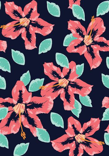 花朵印花华亿平台图片