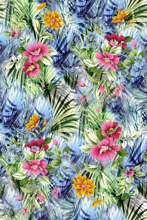 花卉花朵印花华亿平台图片