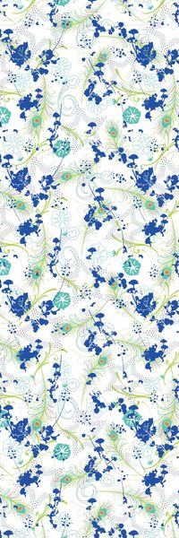 孔雀毛印花华亿平台图片