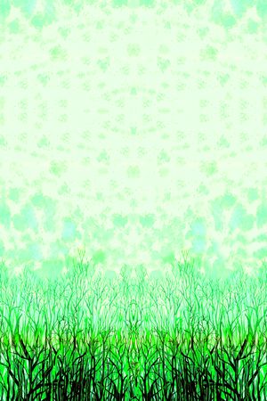 绿色印花华亿平台图片