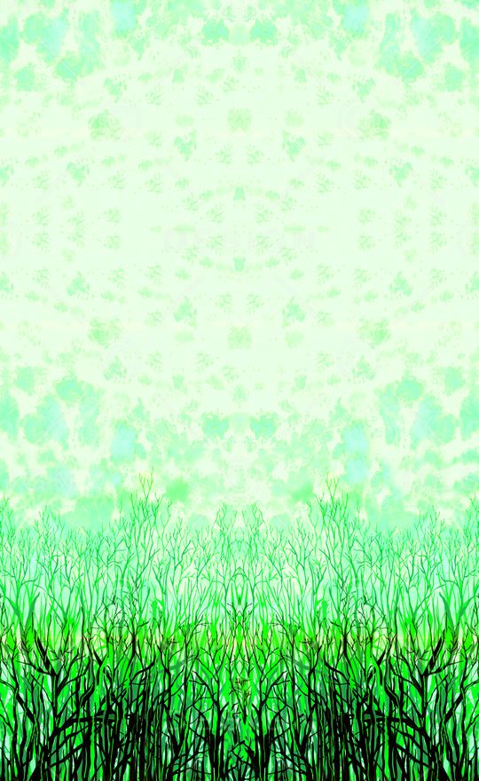 绿色印花华亿平台图片