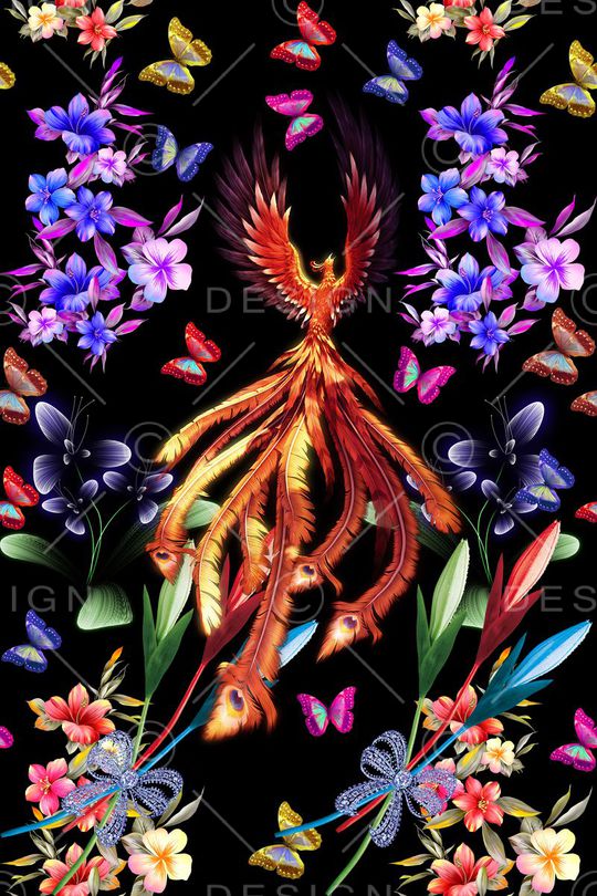 蝴蝶印花华亿平台图片