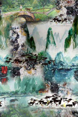 中国风印花华亿平台图片