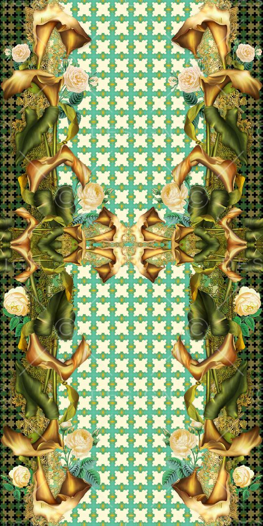 复古印花华亿平台图片