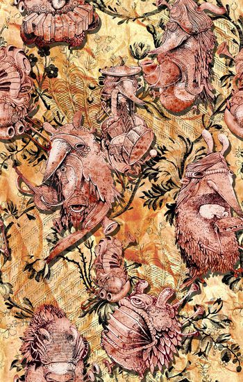 线条画印花华亿平台图片