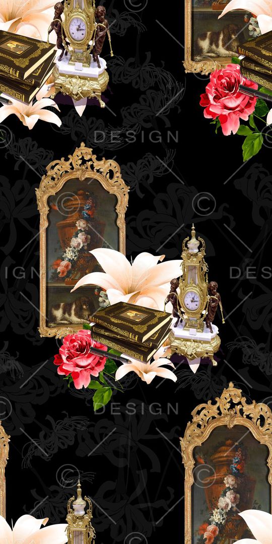 复古印花华亿平台图片