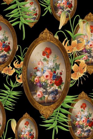 复古印花华亿平台图片