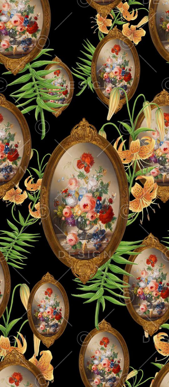 复古印花华亿平台图片