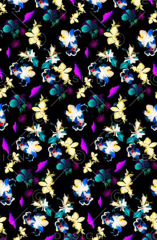 蝴蝶印花华亿平台图片