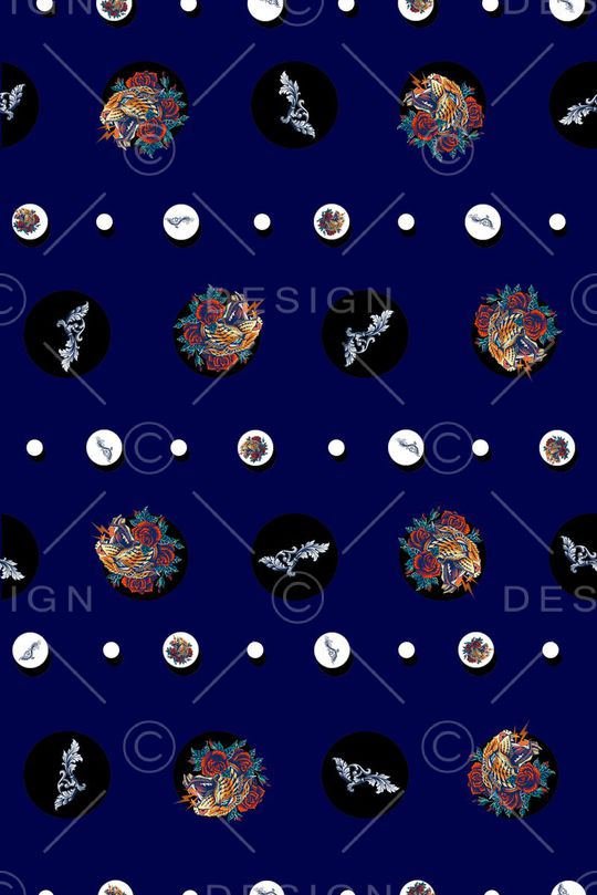 波点印花华亿平台图片