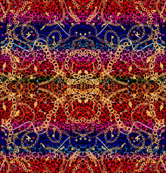 豹纹印花华亿平台图片