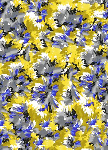 378065-热情春夏西班牙艺术风格花卉组合