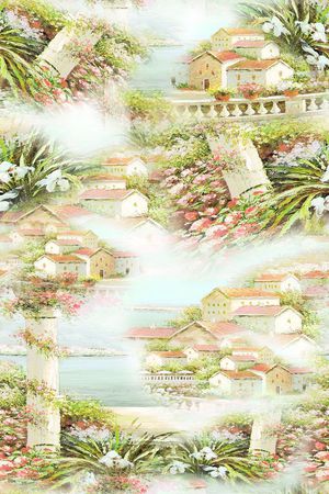 欧式印花华亿平台图片