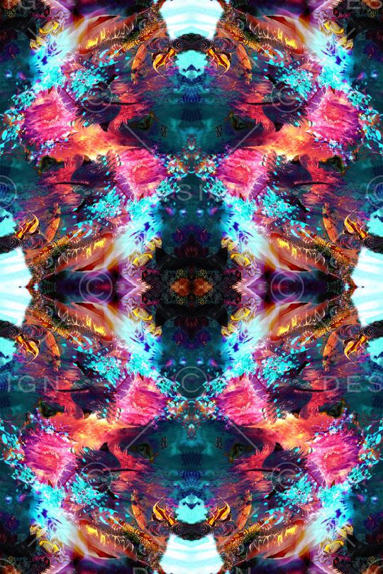 波浪纹印花华亿平台图片