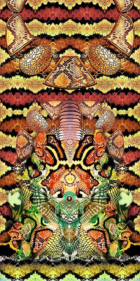 蛇皮印花华亿平台图片