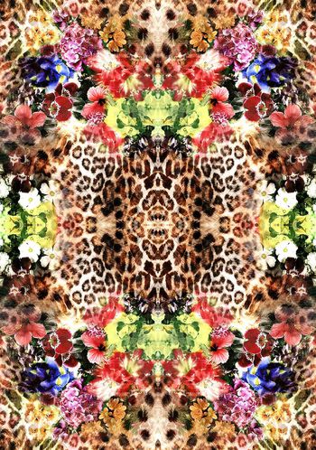 豹纹印花华亿平台图片