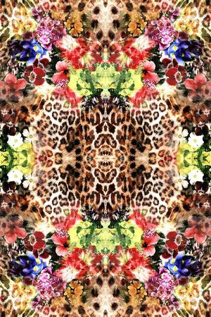 豹纹印花华亿平台图片