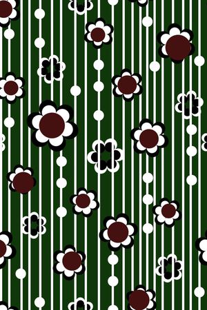 男装线条花卉印花华亿平台图片