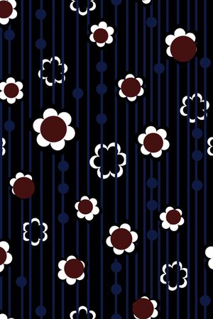 男装线条花卉印花华亿平台图片