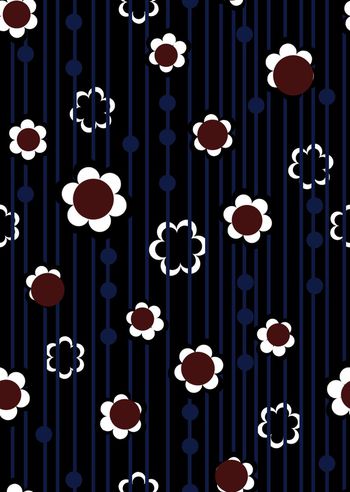 378274-简洁大气男装--线条花卉