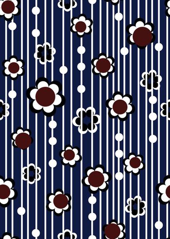 378275-简洁大气男装--线条花卉