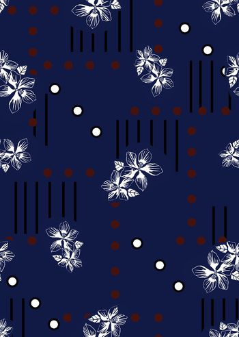 378284-简洁大气男装--圆点花卉线条