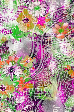 乱花印花华亿平台图片