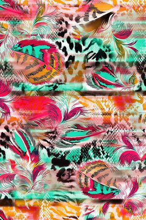 豹纹印花华亿平台图片