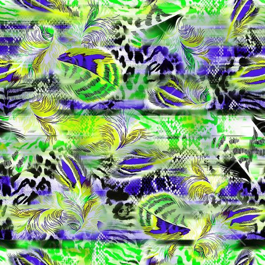 豹纹印花华亿平台图片