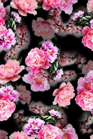 花卉印花华亿平台图片